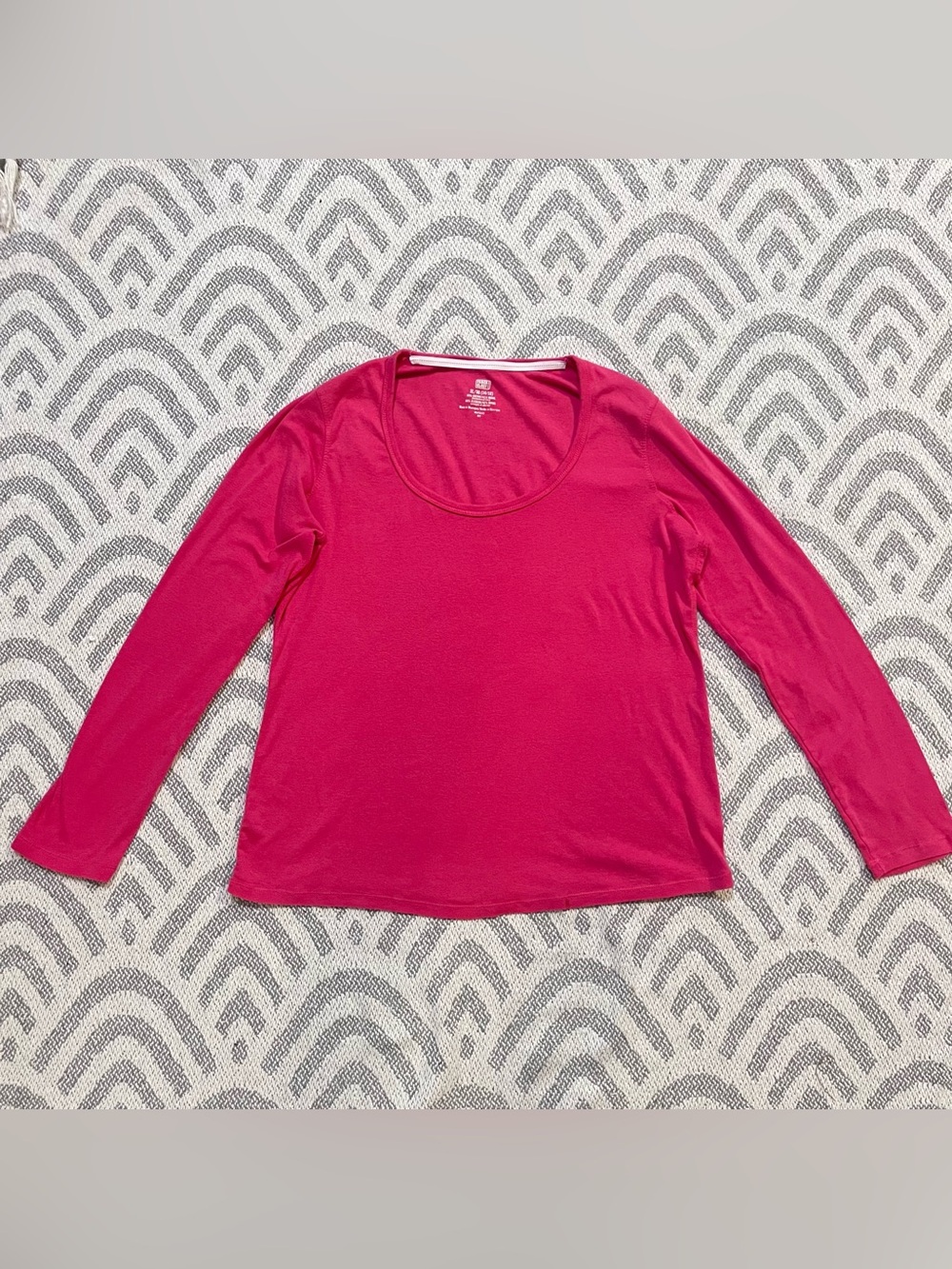 Faded Glory Pink Long Sleeve Shirt XL